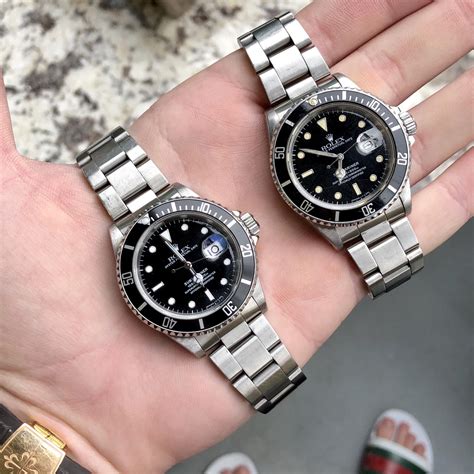 rolex 168000|rolex submariner 16800 vs 16610.